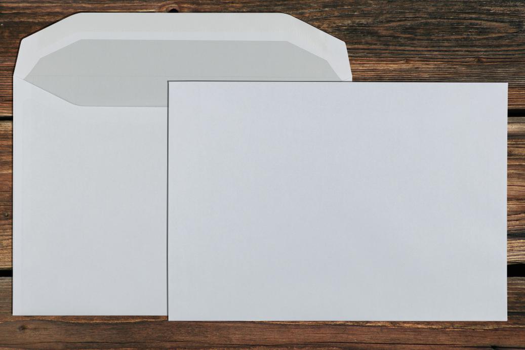 Kuvertierhüllen C5 162x229 mm Nassklebend Weiß 80 g/qm